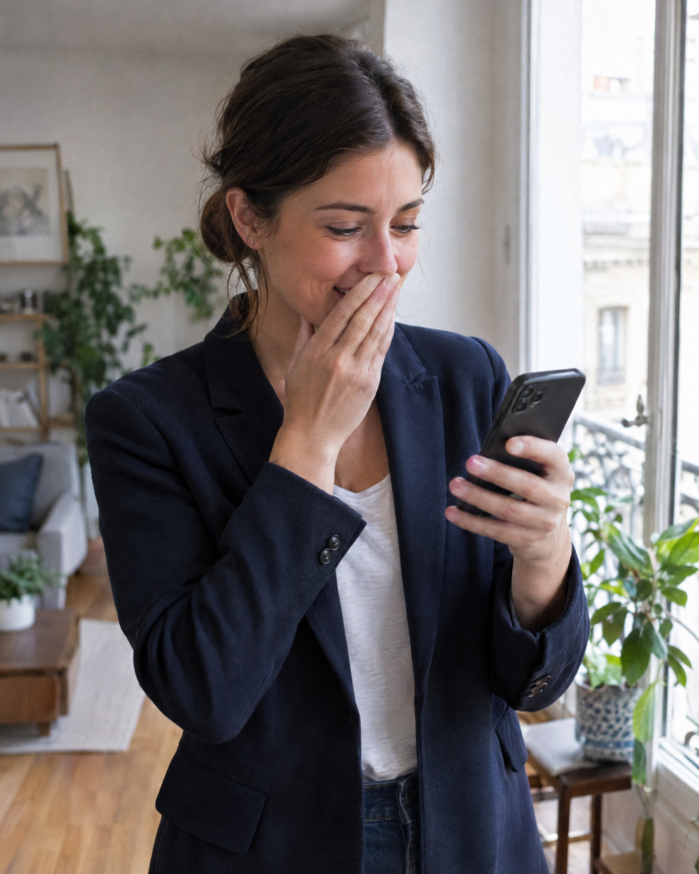 Une candidate découvre chez elle le mail qui lui annonce son embauche